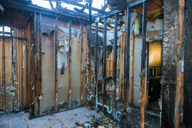 Professional Fire Damage Repair technician working in Malabar, FL